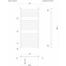 Полотенцесушитель водяной LEMARK MELANGE LM49116 П16 500x1100